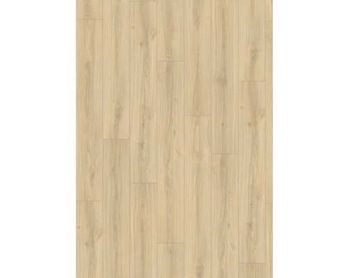 Verlegung von hellem Laminatboden mit Holzstruktur