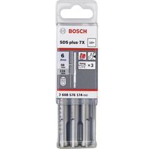 Bosch SDS Plus-7X Hammerbohrer Set, 6 mm Durchmesser, 10 Stück