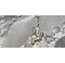 Produktbild: Feinsteinzeug Wand- und Bodenfliese Wandfliese Gravel Stone 60 cm x 120 cm x 0,9 cm matt tiefenstruktur rektifiziert