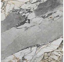Produktbild: Feinsteinzeug Wand- und Bodenfliese Wandfliese Gravel Stone 120 cm x 120 cm x 0,9 cm matt tiefenstruktur rektifiziert