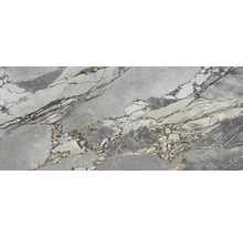 Produktbild: Feinsteinzeug Wand- und Bodenfliese Wandfliese Gravel Stone 120 cm x 280 cm x 0,7 cm glänzend rektifiziert