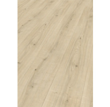 Nahaufnahme von hellem Laminatboden mit Holzstruktur