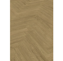 Verlegung von hellem Fischgrätparkett