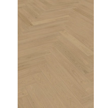 Helle Holzoptik-Bodenbeläge im Fischgrätmuster