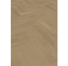 Verlegtes Laminat im Fischgrätmuster