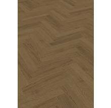 Verlegter Bodenbelag im Fischgrätmuster