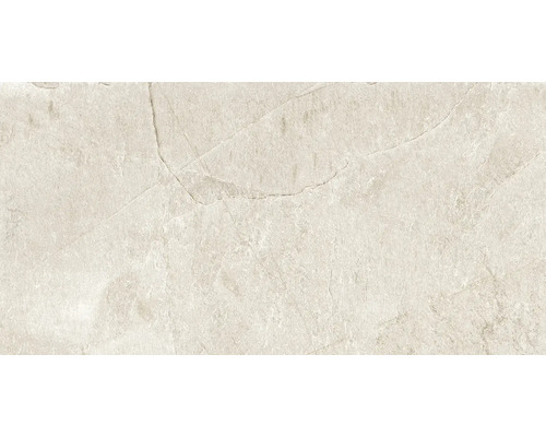 Feinsteinzeug Wand- und Bodenfliese Cool Stone weiß matt rektifiziert 29,8 x 59,8 x 0,9 cm