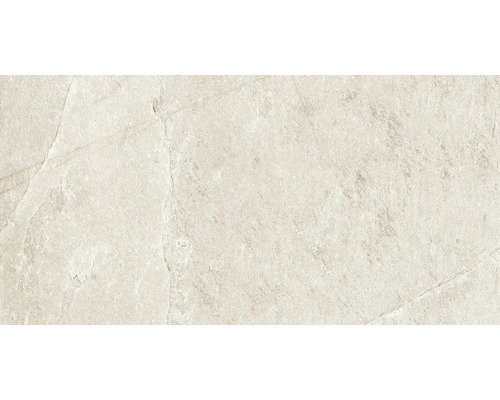 Feinsteinzeug Wand- und Bodenfliese Cool Stone weiß matt rektifiziert 29,8 x 59,8 x 0,9 cm