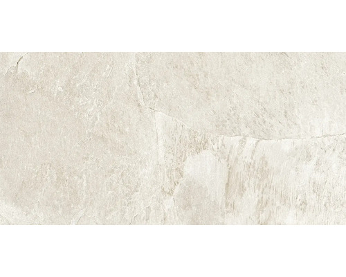 Feinsteinzeug Wand- und Bodenfliese Cool Stone weiß matt rektifiziert 29,8 x 59,8 x 0,9 cm