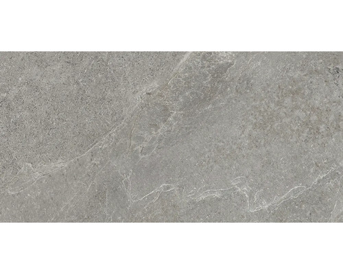 Feinsteinzeug Wand- und Bodenfliese Cool Stone grau matt rektifiziert 29,8 x 59,8 x 0,9 cm