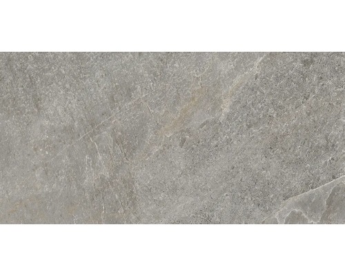 Feinsteinzeug Wand- und Bodenfliese Cool Stone grau matt rektifiziert 29,8 x 59,8 x 0,9 cm