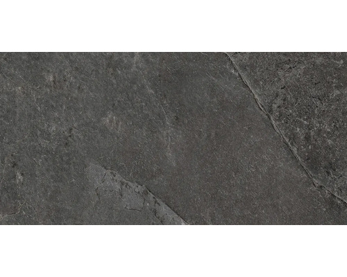 Feinsteinzeug Wand- und Bodenfliese Cool Stone anthrazit matt rektifiziert 29,8 x 59,8 x 0,9 cm