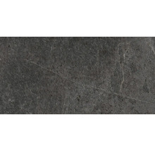 Dunkle Arbeitsplatte in Steinoptik für den Innenausbau