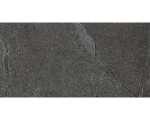 Feinsteinzeug Wand- und Bodenfliese Cool Stone anthrazit matt rektifiziert 29,8 x 59,8 x 0,9 cm