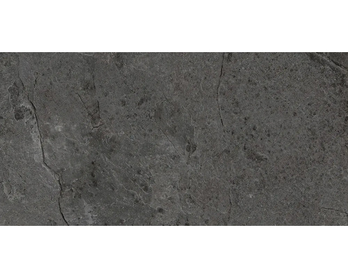 Feinsteinzeug Wand- und Bodenfliese Cool Stone anthrazit matt rektifiziert 29,8 x 59,8 x 0,9 cm