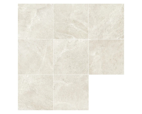 Produktbild 10 (groß) Feinsteinzeug Wand- und Bodenfliese Cool Stone weiß matt rektifiziert 59,8 x 59,8 x 0,9 cm
