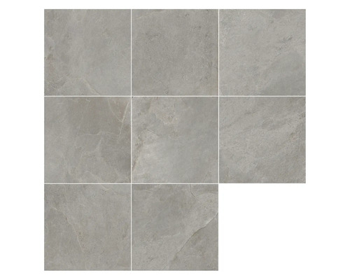 Feinsteinzeug Wand- und Bodenfliese Cool Stone grau rektifiziert 59,8 x 59,8 x 0,9 cm