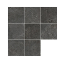 Neun Bodenfliesen mit Steinmuster