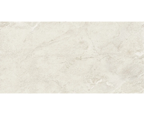 Feinsteinzeug Wand- und Bodenfliese Cool Stone weiß matt rektifiziert 59,8 x 119,8 x 0,9 cm