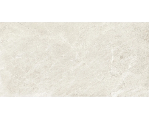 Feinsteinzeug Wand- und Bodenfliese Cool Stone weiß matt rektifiziert 59,8 x 119,8 x 0,9 cm