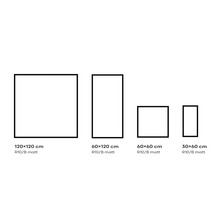 Verschiedene Fliesengrößen: 120x120 cm, 60x120 cm, 60x60 cm und 30x60 cm, R10/B matt