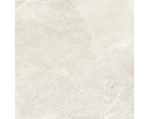 Feinsteinzeug Wand- und Bodenfliese Cool Stone weiß matt rektifiziert 119,8 x 119,8 x 0,9 cm