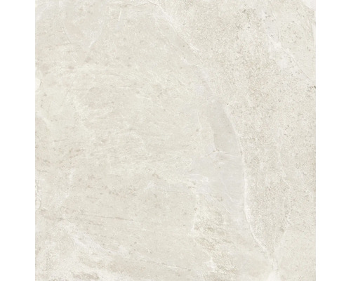 Feinsteinzeug Wand- und Bodenfliese Cool Stone weiß matt rektifiziert 119,8 x 119,8 x 0,9 cm