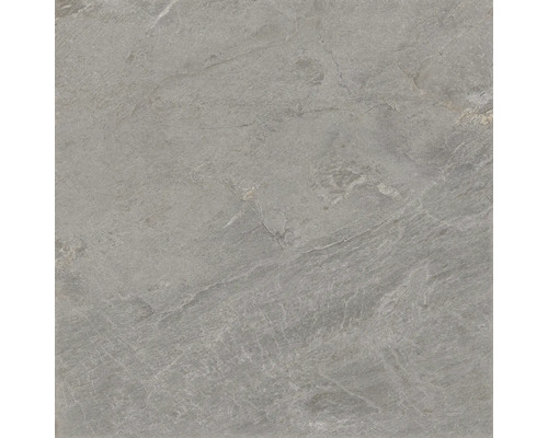 Feinsteinzeug Wand- und Bodenfliese Cool Stone grau matt rektifiziert 119,8 x 119,8 x 0,9 cm