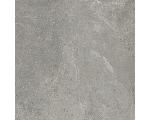 Feinsteinzeug Wand- und Bodenfliese Cool Stone grau matt rektifiziert 119,8 x 119,8 x 0,9 cm