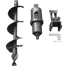 Erdbohrer-Set mit Bohraufsatz, Antriebseinheit und Aufhängung