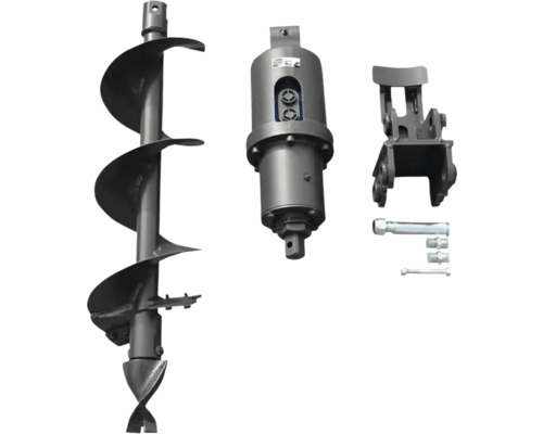 Erdbohrer-Set mit Bohraufsatz, Antriebseinheit und Aufhängung