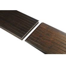 Produktbild: Konsta Terrassendiele Bambus Vollprofil geriffelt/glatt 1860 x 139 x 18 mm dunkelbraun