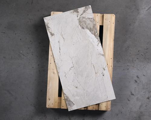 Wand- und Bodenfliese Pamesa Patagonia white 60x120 cm Tiefenstruktur
