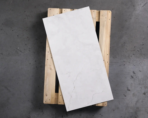 Wand- und Bodenfliese Pamesa Hermes white 60x120 cm Tiefenstruktur