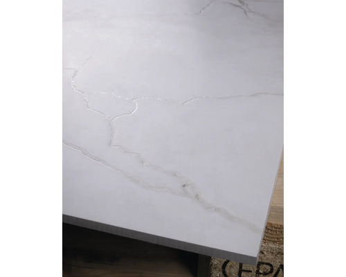 Wand- und Bodenfliese Pamesa Hermes cream 120x120 cm Tiefenstruktur