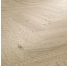 Verlegtes Fischgrätparkett aus Holz