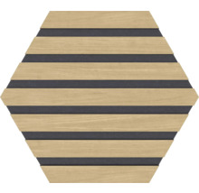 Produktbild: Fjordwall Akustikpaneel Hexagon Eiche 265 x 265 x 9 mm 1 Pack = 3 Stück