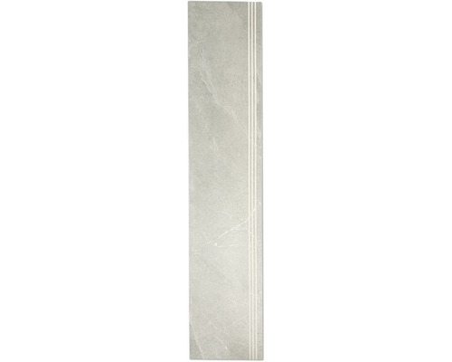 MIRAVA Feinsteinzeug Treppenstufe NARVIK silver 30 x 120 x 0,85 cm