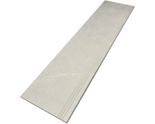 MIRAVA Feinsteinzeug Treppenstufe NARVIK silver 30 x 120 x 0,85 cm