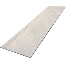 Trittstufe aus Feinsteinzeug mit gerillter Oberfläche