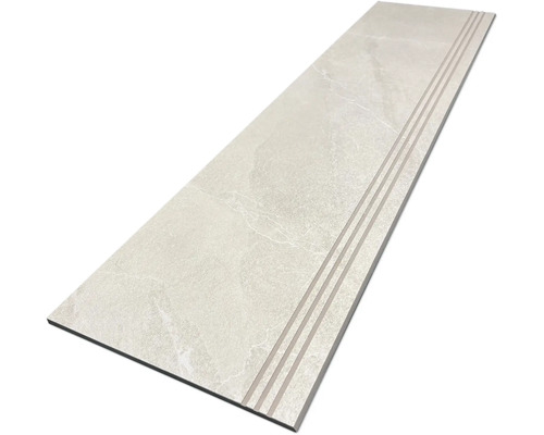 MIRAVA Feinsteinzeug Treppenstufe NARVIK white 30 x 120 x 0,85 cm