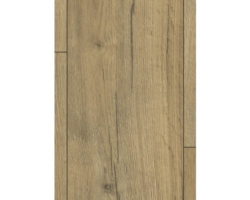 Nahaufnahme von Laminatboden in Holzoptik