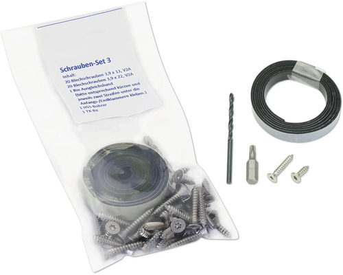 Konsta Schraubenset 3 Anfang- und Endklammer 3,9x13 und 3,9x22 mm mit Zubehör