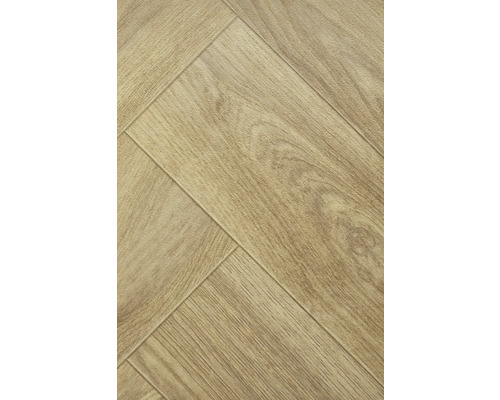 PVC-Boden FlashTex Fischgrät-Optik eiche FB126M Dielen 14x71 cm 400 cm breit (Meterware)