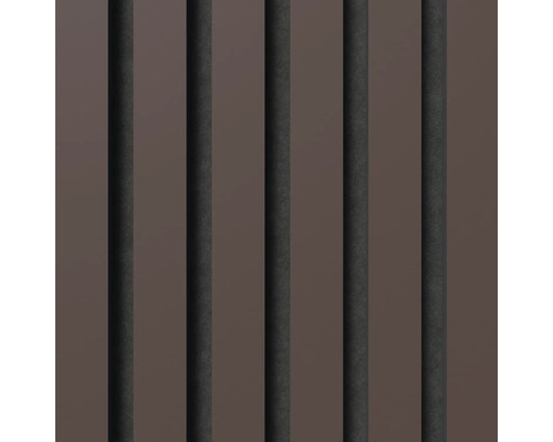 Ansicht von vertikalen Lamellen für Sichtschutz