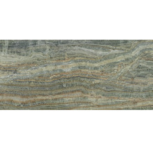 Grüne Onyx Marmorplatte mit gewellten Linien