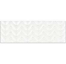 Weiße Ziegel mit Fischgrätenmuster