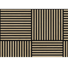 Dekoratives Wandpaneel mit Holzleistenmuster