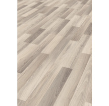 Verlegter Laminatboden im Holzdesign