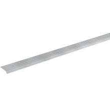 Aluminium Treppenkantenprofil mit Rillen zur Trittsicherheit.
